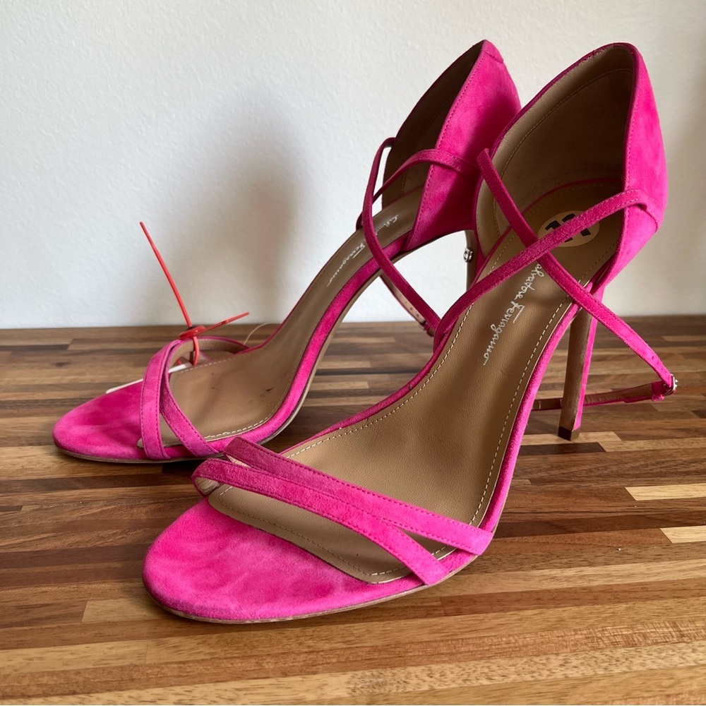 NWT Salvatore Ferragamo Ines Pink Suede Stiletto heels - Picture 4 of 12